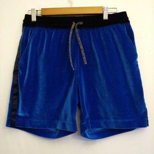 Chubbies Womens Velour Deep Aquamarine Loungewear Shorts Pockets Small 7